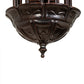 Meyda Lighting Pond Lily 24" 12-Light Mahogany Bronze Chandelier With Amber & Green Shade Glass
