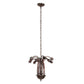Meyda Lighting Pond Lily 24" 12-Light Mahogany Bronze Chandelier