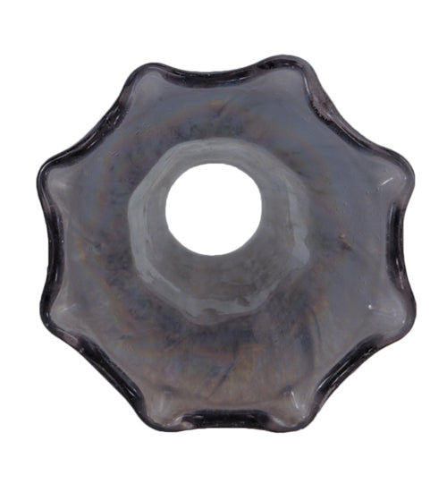 Meyda Lighting Pond Lily 3"W x 5"H Purple Iridescent Shade Glass