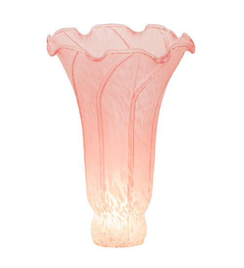 Meyda Lighting Pond Lily 4" Pink Shade Glass