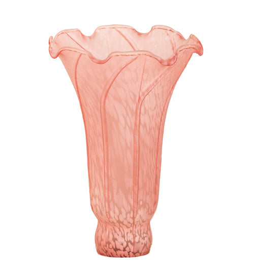 Meyda Lighting Pond Lily 4" Pink Shade Glass