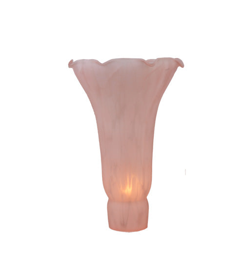Meyda Lighting Pond Lily 4" Pink Shade Glass