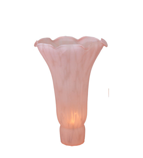 Meyda Lighting Pond Lily 4" Pink Shade Glass