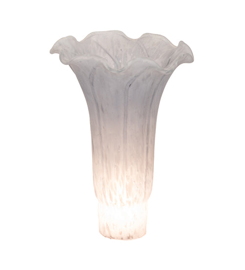Meyda Lighting Pond Lily 4"W x 6"H Gray Shade Glass