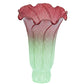 Meyda Lighting Pond Lily 4"W x 6"H Seafoam & Cranberry Shade Glass