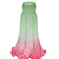 Meyda Lighting Pond Lily 4"W x 6"H Seafoam & Cranberry Shade Glass