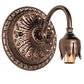 Meyda Lighting Pond Lily 5" Mahogany Bronze Victorian Wall Sconce Hardware