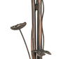 Meyda Lighting Pond Lily 58" 3-Light Mahogany Bronze Floor Lamp Base