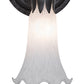 Meyda Lighting Pond Lily 6" Oil Rubbed Bronze Wall Sconce With White Favrile Shade Glass