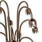 Meyda Lighting Pond Lily 63" 12-Light Mahogany Bronze Floor Lamp Base