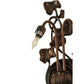 Meyda Lighting Pond Lily 7" 2-Light Mahogany Bronze Wall Sconce