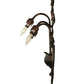 Meyda Lighting Pond Lily 7" 3-Light Mahogany Bronze Wall Sconce Hardware