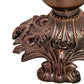 Meyda Lighting Pond Lily 8" Mahogany Bronze Victorian Mini Table Lamp With Blue & White Shade Glass