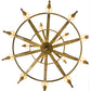 Meyda Lighting Pontoise 72" 15-Light 2-Tier Autumn Leaf Chandelier With Beige Scavo Shade Glass
