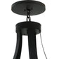 Meyda Lighting Pontoise 72" 15-Light 2-Tier Blackwash Chandelier With Beige Scavo Shade Glass