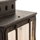 Meyda Lighting Pontrefract 17" Hammered Oil Rubbed Bronze Lantern Pendant Light With Clear Seeded Shade Glass
