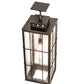 Meyda Lighting Pontrefract 17" Oil Rubbed Bronze Lantern Pendant Light With Clear Seeded Shade Glass