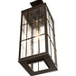 Meyda Lighting Pontrefract 17" Oil Rubbed Bronze Lantern Pendant Light With Clear Seeded Shade Glass