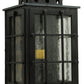 Meyda Lighting Pontrefract 6" Oil Rubbed Bronze Lantern Wall Sconce With Clear Seeded Shade Glass