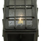 Meyda Lighting Pontrefract 6" Oil Rubbed Bronze Lantern Wall Sconce With Clear Seeded Shade Glass
