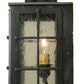 Meyda Lighting Pontrefract 6" Oil Rubbed Bronze Lantern Wall Sconce With Clear Seeded Shade Glass