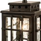 Meyda Lighting Pontrefract 8" Oil Rubbed Bronze Lantern Pendant Light With Clear Seeded Shade Glass