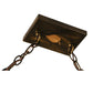 Meyda Lighting Pool Hall 60" 9-Light Antique Copper Island Pendant Light With Silver Mica Shade Glass