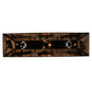 Meyda Lighting Pool Hall 60" 9-Light Antique Copper Island Pendant Light With Silver Mica Shade Glass