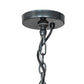 Meyda Lighting Porta 54" 20-Light 2-Tier Charcoal Gray Chandelier With White Statuario Idalight Shade