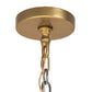 Meyda Lighting Porta 60" 20-Light Gold Metallic Chandelier With White Statuario Idalight Shade Glass