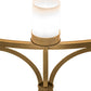Meyda Lighting Porta 60" 20-Light Gold Metallic Chandelier With White Statuario Idalight Shade Glass
