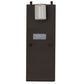 Meyda Lighting Portico 6" Oil Rubbed Bronze Mission Wall Sconce With Beige Iridescent Shade Glass