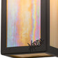 Meyda Lighting Portico 6" Oil Rubbed Bronze Mission Wall Sconce With Beige Iridescent Shade Glass
