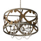 Meyda Lighting Pradelles 36" 6-Light Chandelier With Ivory Faux Candlelight