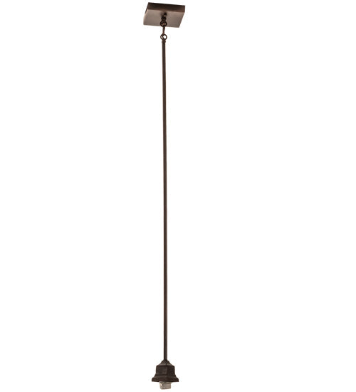 Meyda Lighting Prairie 14" Mahogany Bronze Dragonfly Pendant Light With Ruby & Blue Shade Glass