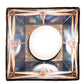 Meyda Lighting Prairie Dragonfly 49101 5"Sq Mahogany Bronze Mini Pendant Light With Multi-Colored Stained Shade Glass