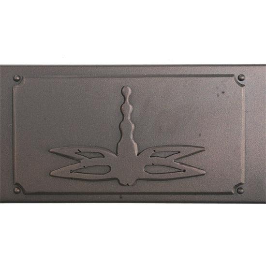 Meyda Lighting Prairie Dragonfly 55" 2-Light Mahogany Bronze Swing Arm Wall Sconce With Multi-Colored Shade Glass