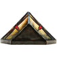 Meyda Lighting Prairie Dragonfly 8" Wall Sconce With Multi-Colored Shade Glass