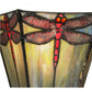 Meyda Lighting Prairie Dragonfly 8" Wall Sconce With Multi-Colored Shade Glass
