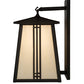Meyda Lighting Prairie Loft 10" Exterior Oil Rubbed Bronze Hanging Wall Sconce With Creme Carrare Idalight Shade Glass