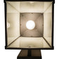 Meyda Lighting Prairie Loft 10" Exterior Oil Rubbed Bronze Hanging Wall Sconce With Creme Carrare Idalight Shade Glass