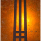 Meyda Lighting Prairie Loft 10" Mahogany Bronze Pendant Light With Amber Mica Shade Glass