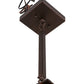 Meyda Lighting Prairie Loft 10" Mahogany Bronze Pendant Light With Amber Mica Shade Glass