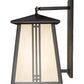 Meyda Lighting Prairie Loft 12" Oil Rubbed Bronze Hanging Wall Sconce With Creme Carrare Idalight Shade Glass