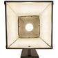 Meyda Lighting Prairie Loft 12" Oil Rubbed Bronze Hanging Wall Sconce With Creme Carrare Idalight Shade Glass