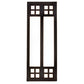 Meyda Lighting Prairie Loft 5" 2-Light Craftsman Brown Wall Sconce With White Art Shade Glass