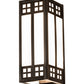 Meyda Lighting Prairie Loft 5" 2-Light Craftsman Brown Wall Sconce With White Art Shade Glass