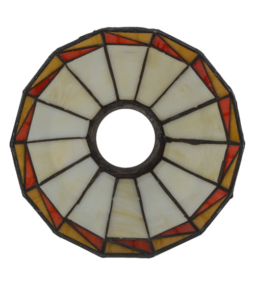 Meyda Lighting Prairie Mission 6" Multi-Colored Shade Glass