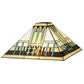 Meyda Lighting Prairie Peaks 62" 2-Light Mahogany Bronze Floor Lamp With Multi-Colored Shade Glass