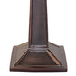 Meyda Lighting Prairie Wheat 10" Mahogany Bronze Mission Mini Table Lamp With Multi-Colored Stained Shade Glass